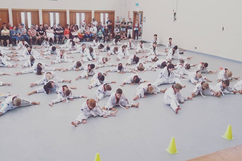 Group training at DaeHan TKD